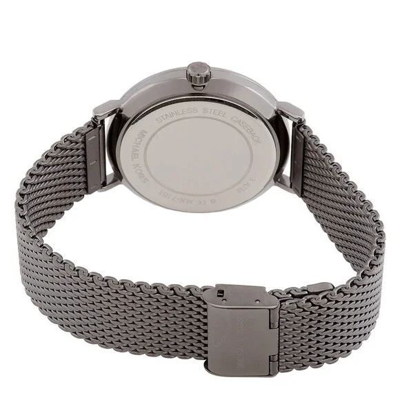 MICHAEL KORS MK7151 GUNMETAL DIAL GUNMETAL STAINLESS MESH BRACELET MENS WATCH